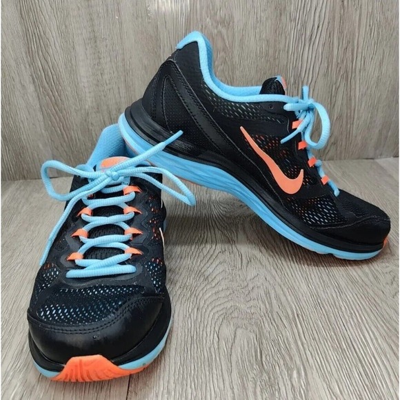Nike Running Womens Shoes Size 7 Dual Fusion‎ Run 3 653594-009 Colorful Sneakers - Picture 1 of 10